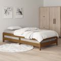 vidaXL Stohovateľná posteľ medovohnedá 75x190 cm borovicový masív