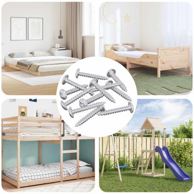 vidaXL Drevo skrutky 12 pcs Strieborná M4 x 25 mm Oceľ