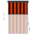 vidaXL Vonkajšia zatemňovacia roleta 100x250 cm oranžová a hnedá