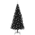vidaXL Vianočný stromček Čierna 240 cm PVC