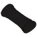 vidaXL Pracovné lano čierne 5 mm 500 m polyester