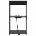 vidaXL Nočný stolík Čierny dub 41 x 31 x 76 cm Kompozitné drevo