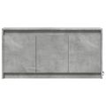 vidaXL TV stolík s LED betónovosivý 100x34x50 cm kompozitné drevo