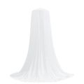 vidaXL Sieť proti komárom na posteľ 3 ks 156 mesh Biela ⌀56 x 220 cm