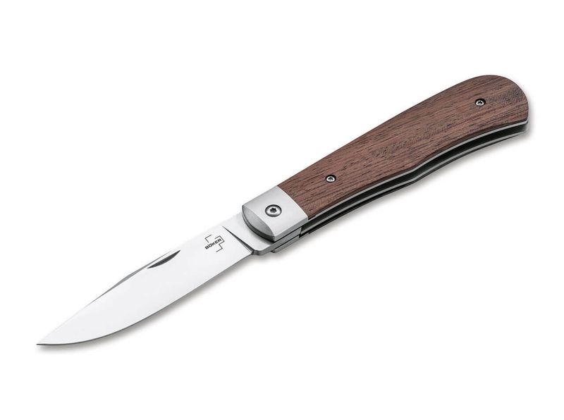 Böker Plus 01BO181 Bonfire Bubinga vreckový zatvárací nôž 8,7cm , drevo, puzdro nylon
