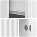 vidaXL Servírovacia skriňa Biela 66 x 34,5 x 90 cm Kompozitné drevo