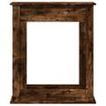 vidaXL Obloženie krbu dymový dub 75x20x87,5 cm kompozitné drevo