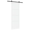 vidaXL Posuvné dvere ORKDAL 83 x 232 cm Borovicový masív Biela
