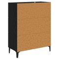 vidaXL Servírovacia skriňa so zásuvkou Čierny dub 69,5 x 34 x 90 cm