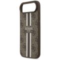 Puzdro Guess 4G Printed Stripes MagSafe pre iPhone 17 Air hnedá
