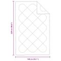 vidaXL Letná prikrývka 220 x 140 x 3 cm Leto Polyester Biela Priedušná
