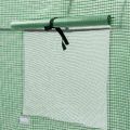 vidaXL Skleník s dverami na zips 200x80x170 cm