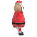 vidaXL Vianočný Santa Claus 200 LED Teplá biela 100 x 180 cm Látka