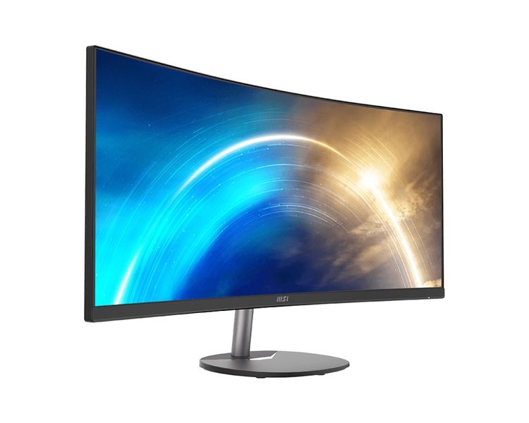 MSI Pro/MP341CQ/34"/VA/wQHD/100Hz/1ms/Černá/3R Monitor, 34" VA UWQHD, 21:9, 1500R, 100Hz, HDR Ready, FreeSync, 2× HDMI 2.0b, 1× DP 1.2a, reproduktory, VESA