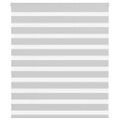 vidaXL Zebra roleta svetlosivá 130x100cm šírka látky 125,9cm polyester