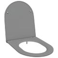 vidaXL WC sedadlo Sivá 47 x 36 x 3,4 cm Duroplast