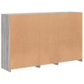vidaXL Komoda s LED svetlami sivá sonoma 162x37x100 cm
