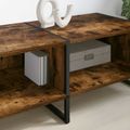 vidaXL TV skrinka 170,5 x 36 x 30,5 cm Dymová dub Kompozitné drevo