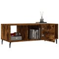 vidaXL Konferenčný stolík dymový dub 102x50x40 cm kompozitné drevo