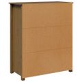vidaXL Vysoká skrinka medovo-hnedá 83x41,5x100 cm borovicový masív