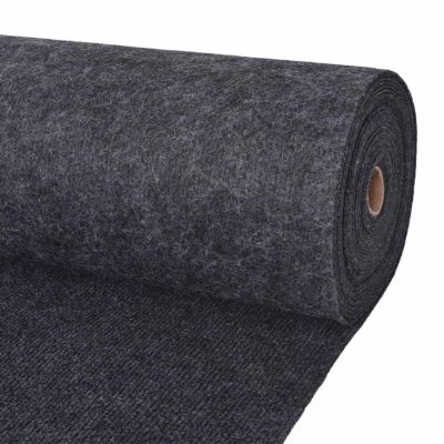 vidaXL Koberec Antracitová 1,2 x 15 m Polyester