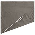 vidaXL Poťah na podložku 6 pcs HEERLEN Svetlosivá 40 x 40 cm Zamat