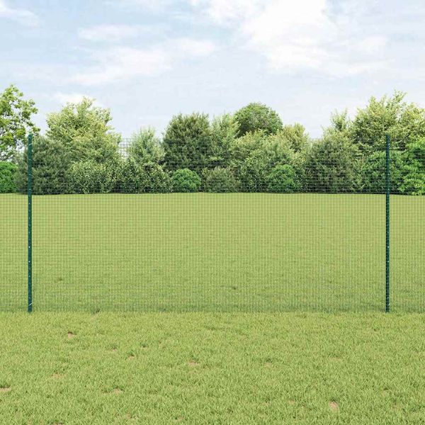 vidaXL Zváraný drôtový plot s podperou 10 x 1,2 m PVC potiahnutá oceľ