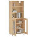 vidaXL Vysoká skrinka dub sonoma 69,5x34x180 cm spracované drevo