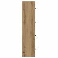vidaXL Knižnica dub artisan 40x24x102 cm kompozitné drevo