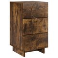 vidaXL Nočný stolík Dymový dub 33,5 x 34,5 x 60 cm Kompozitné drevo