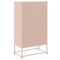 vidaXL Komoda ružová 68,5x38,5x123,5 cm oceľ