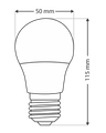 LED žiarovka Trixline 8W E27 A50 studená biela