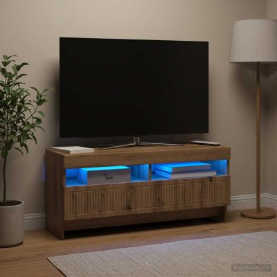 vidaXL LED TV kabinet Dub artisan Kompozitné drevo