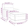 vidaXL Kreslo s podnožkou vínovo-červené 60 cm látka