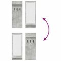 vidaXL Vešiak na stenu Nástenná montáž Betónová šedá 70 x 10 x 90 cm