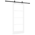 vidaXL Posuvné dvere ORKDAL 86 x 198,5 cm Biela a čierna