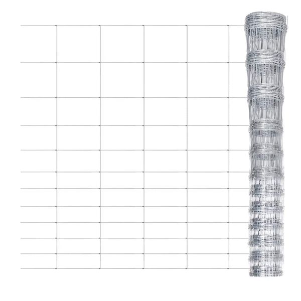 vidaXL Záhradný plot, pozinkovaná oceľ 50 m, 150 cm