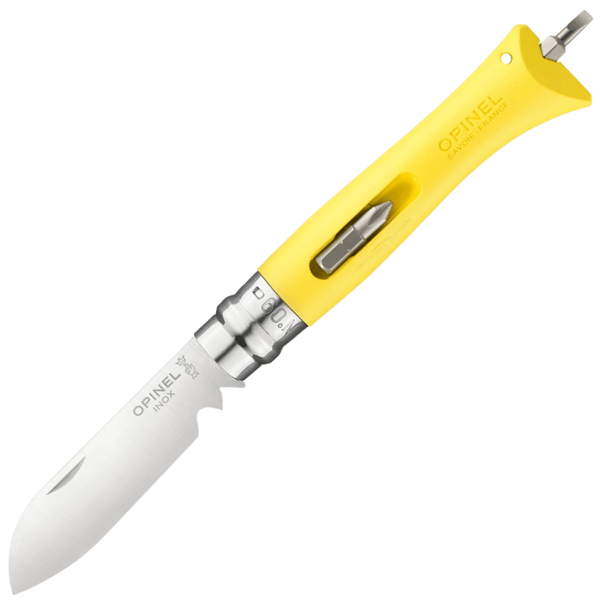 OPINEL 001804 VRI N°09 DIY Yellow vreckový multifunkčný nôž pre kutilov 8 cm, žltá, polyamid