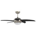 vidaXL Stropný ventilátor s osvetlením a diaľkovým ovládaním Ø 110 cm