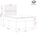 vidaXL Posteľ boxspring s matracom Tmavozelená 120 x 190 cm Zamat
