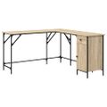 vidaXL Stôl dub sonoma 141x141x75 cm kompozitné drevo