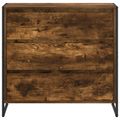 vidaXL Servírovacia skriňa Dymová dub 79 x 36 x 75.5 cm