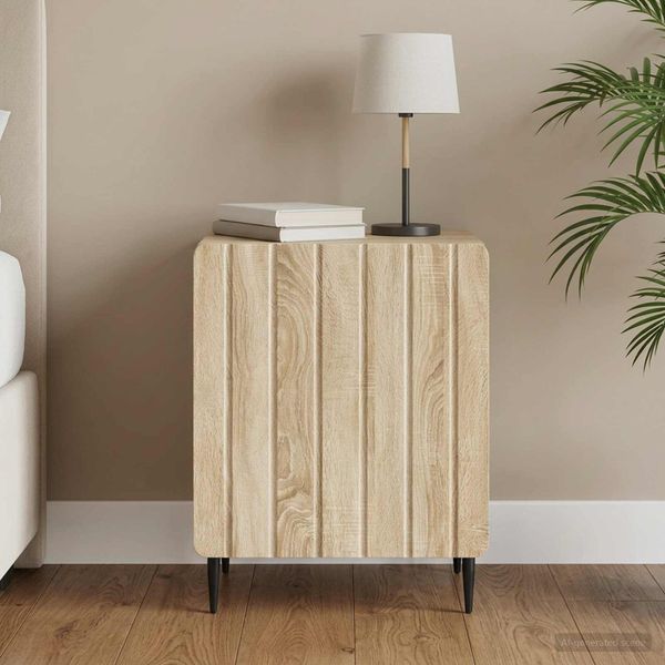 vidaXL Nočný stolík Dub sonoma 43 x 34,5 x 52 cm Kompozitné drevo