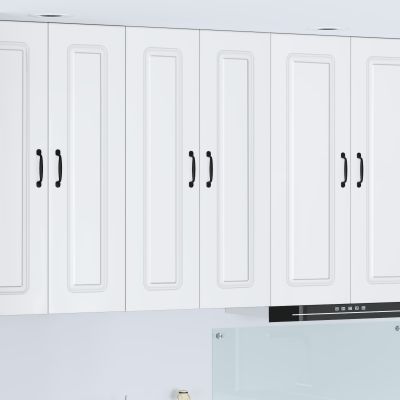 vidaXL Dvierka na umývačku Kalmar Vysoký lesk bielej 60 x 31 x 100 cm