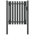 vidaXL Záhradná brána k plotu z ocele 100x100 cm antracitová