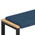 vidaXL Vankúš na lavičku Látka Modrá Hĺbka 35 cm
