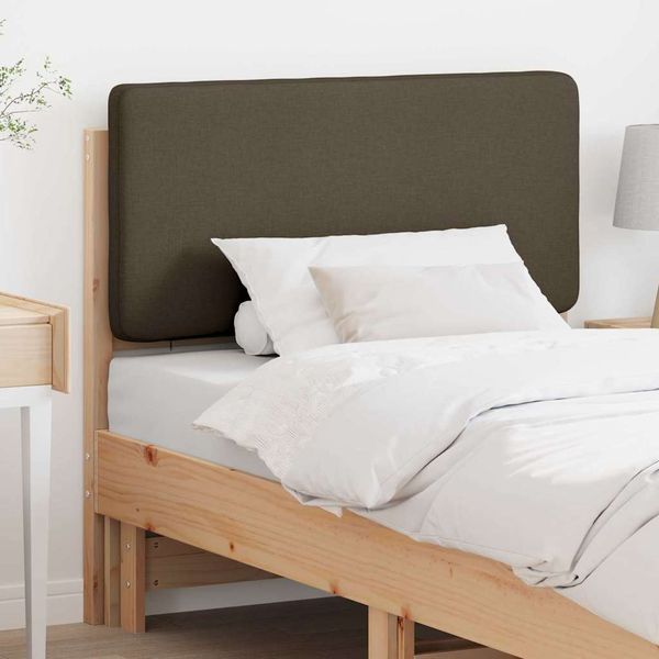 vidaXL Čalúnené čelo postele s čelnou doskou Hnedá a taupe 90 cm