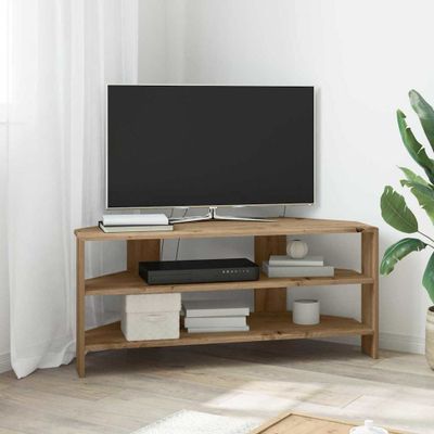 vidaXL RohováTVskriňa Remeselný dub 102x40,5x45cm Kompozitné drevo