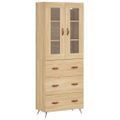 vidaXL Vysoká skrinka dub sonoma 69,5x34x180 cm spracované drevo