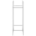 vidaXL Stojan na krbové drevo 80x28x86 cm nehrdzavejúca oceľ